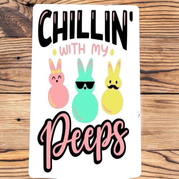 Chillin with my Peeps Easter Magnet - Picture 1 of 2
